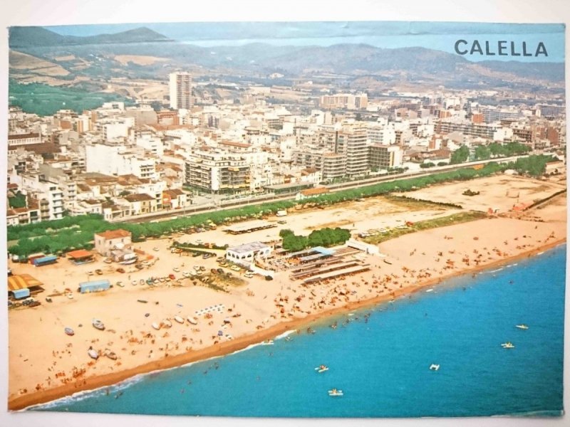 COSTA DORADA-MARESME. CALELLA. VISTA PARCIAL AEREA