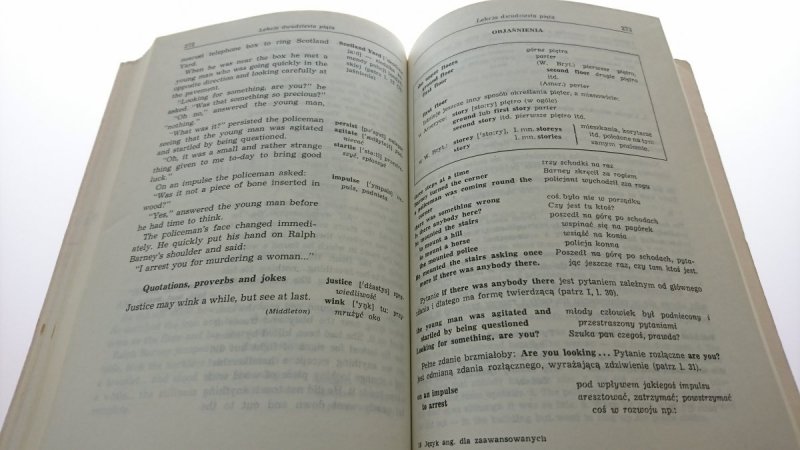 JĘZYK ANGIELSKI DLA ZAANWASOWANYCH Dobrzycka 1988