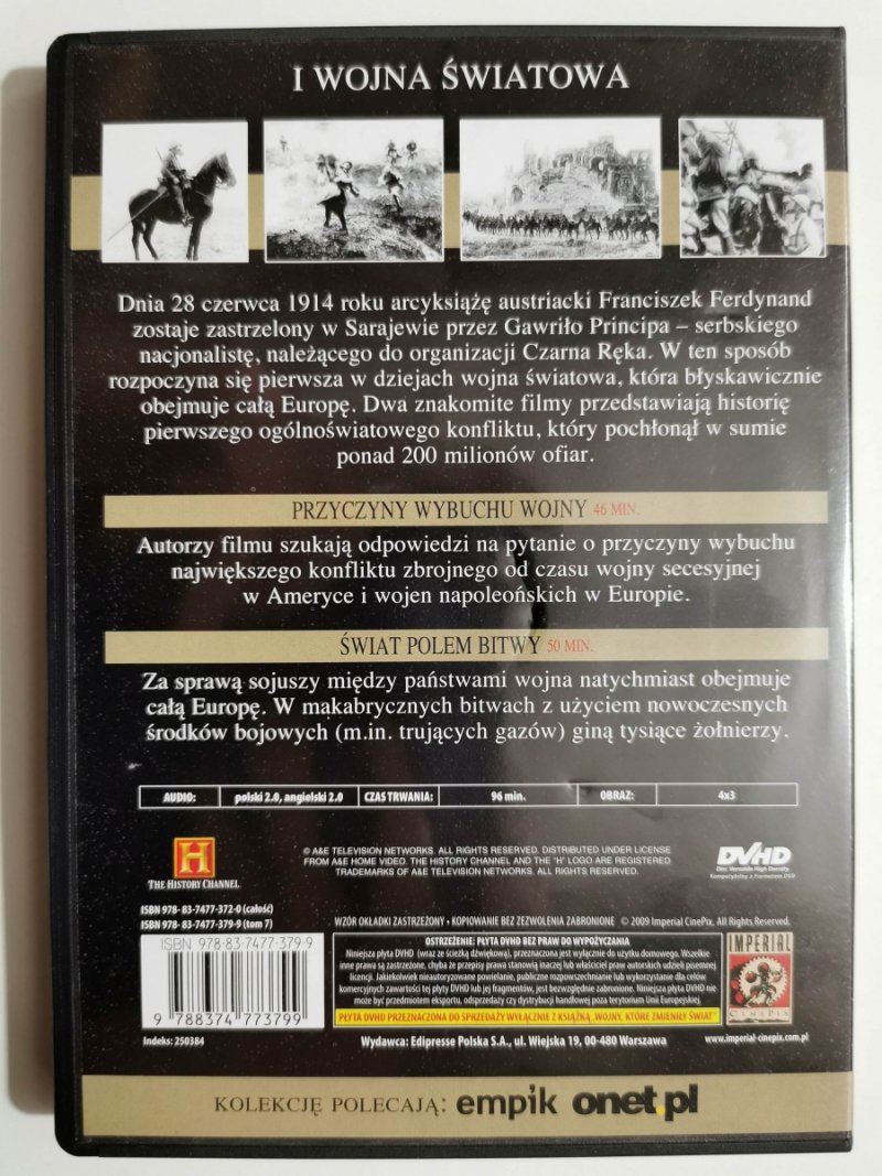 DVD. I WOJNA ŚWIATOWA 1914-1918