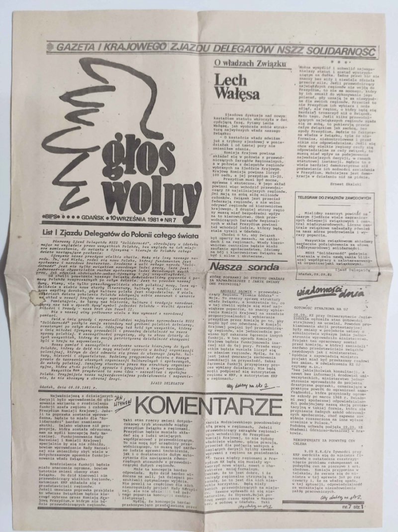 GŁOS WOLNY NR 7/1981