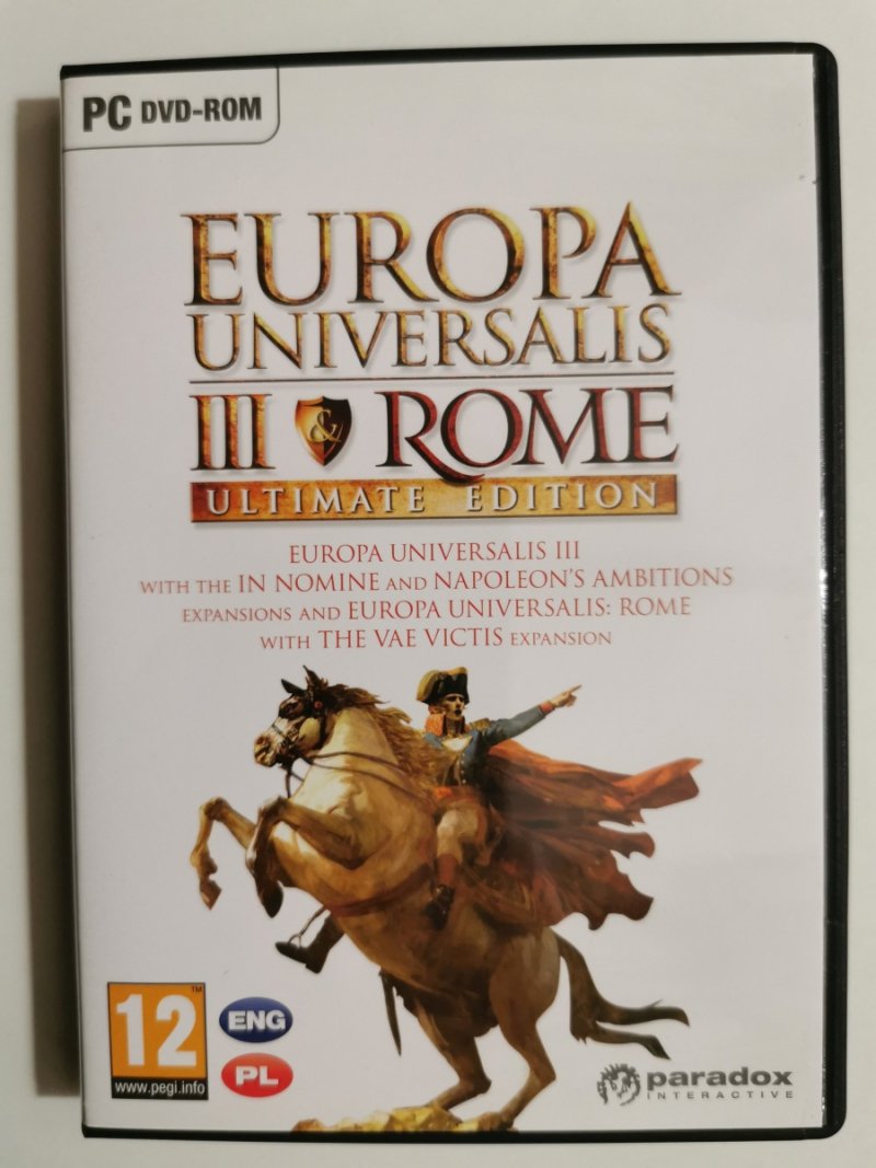 PC DVD-ROM EUROPA UNIVERSALIS III ROME ULTIMATE EDITION