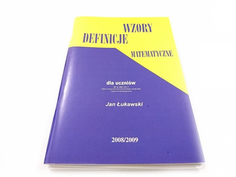 WZORY DEFINICJE MATEMATYCZNE DLA UCZNIÓW Z ANEKSEM
