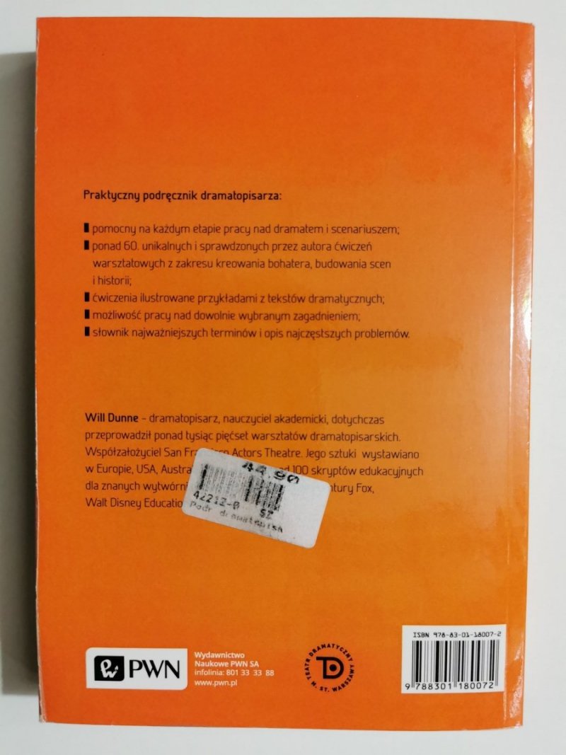 PODRĘCZNIK DRAMATOPISARZA - Will Dunne 