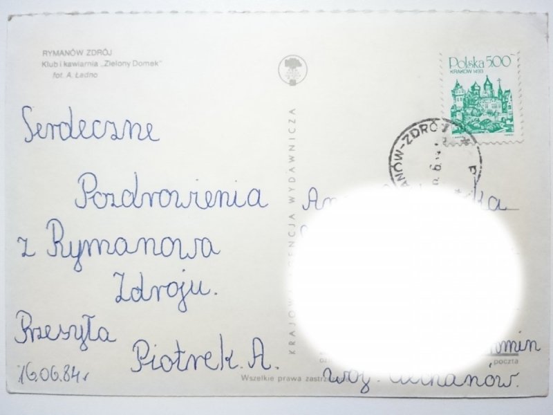 RYMANÓW ZDRÓJ. KLUB I KAWIARNIA ZIELONY DOMEK FOT. ŁADNO