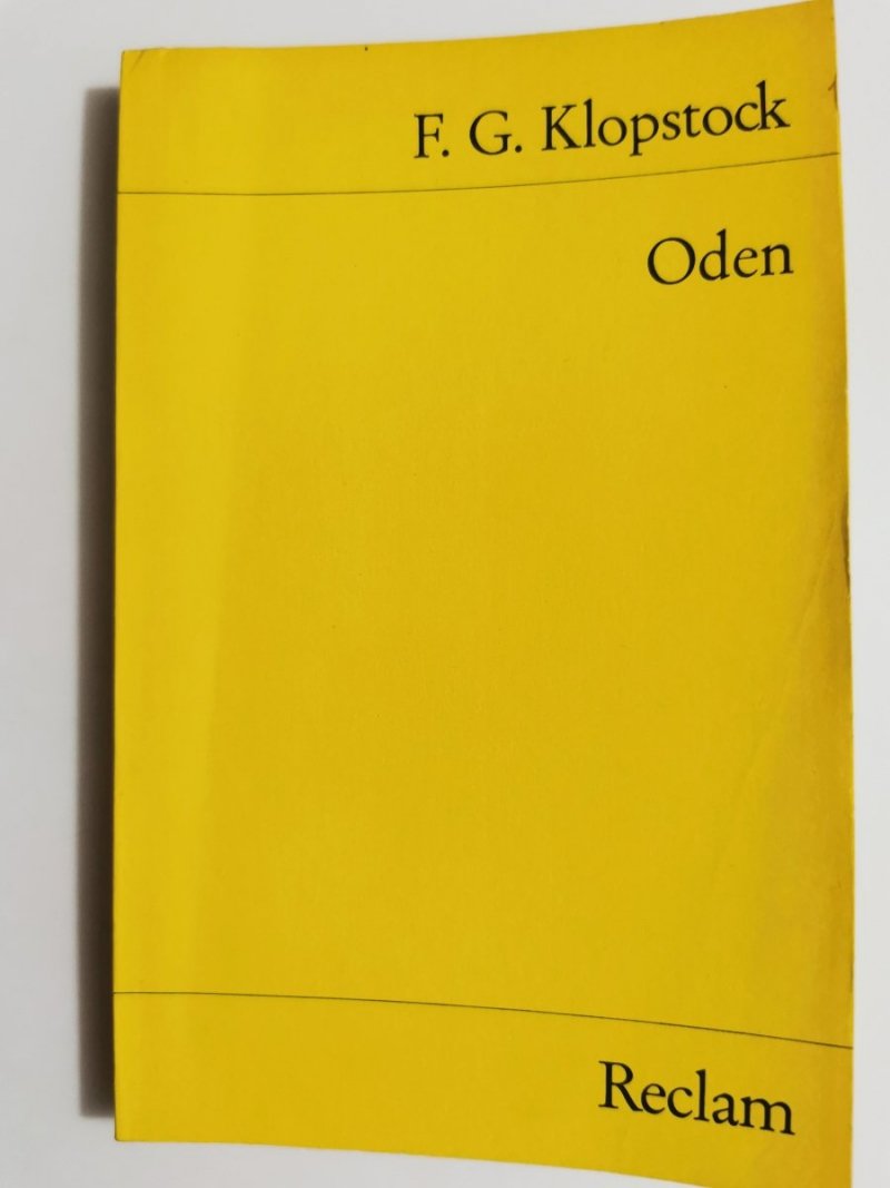 ODEN - F. G. Klopstock 1986