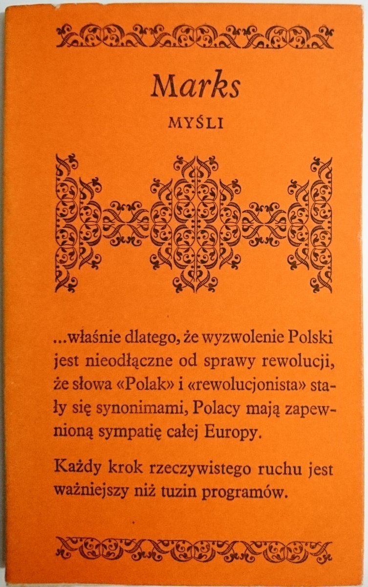 MYŚLI - Karol Marks 1978