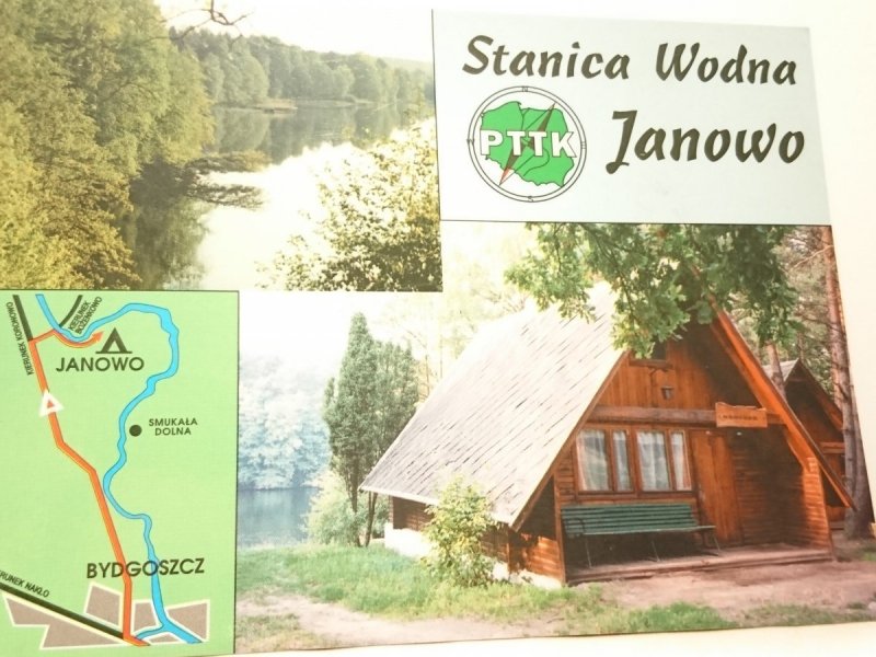 STANICA WODNA JANOWO. DWA UJĘCIA Z MAPKĄ