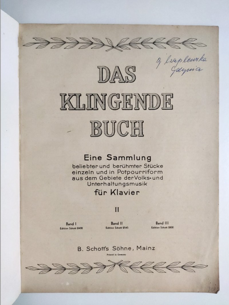 DAS KLINGENDE BUCH II 1928