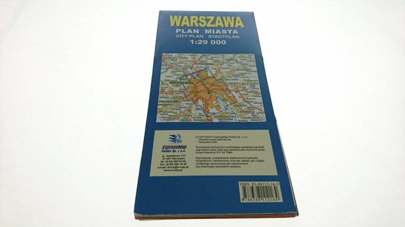 WARSZAWA. PLAN MIASTA 2002