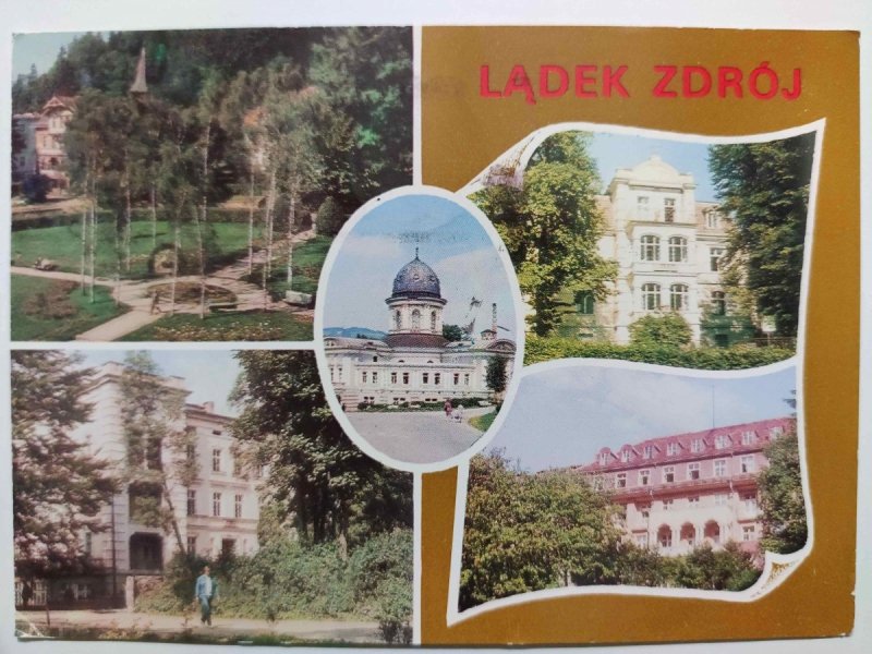 LĄDEK ZDRÓJ. PLAC PARTYZANTÓW KOLAŻ 5 ZDJĘĆ