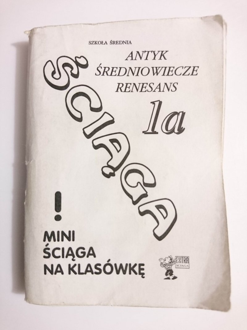 ŚCIĄGA 1a ANTYK ŚREDNIOWIECZE RENESANS. MINI ŚCIĄGA 