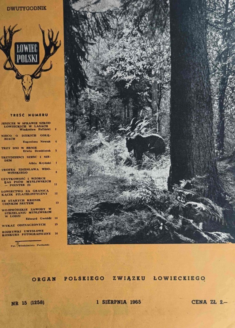 ŁOWIEC POLSKI NR 15/1965
