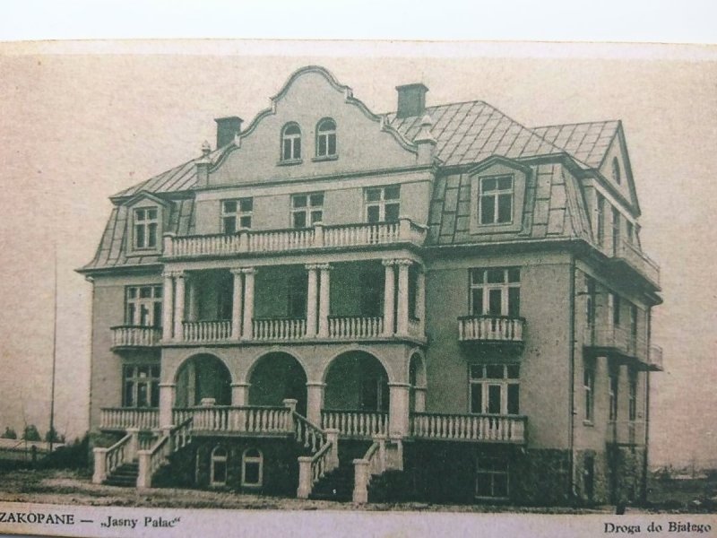 REPRINT. ZAKOPANE - 'JASNY PAŁAC' DROGA DO BIAŁEGO