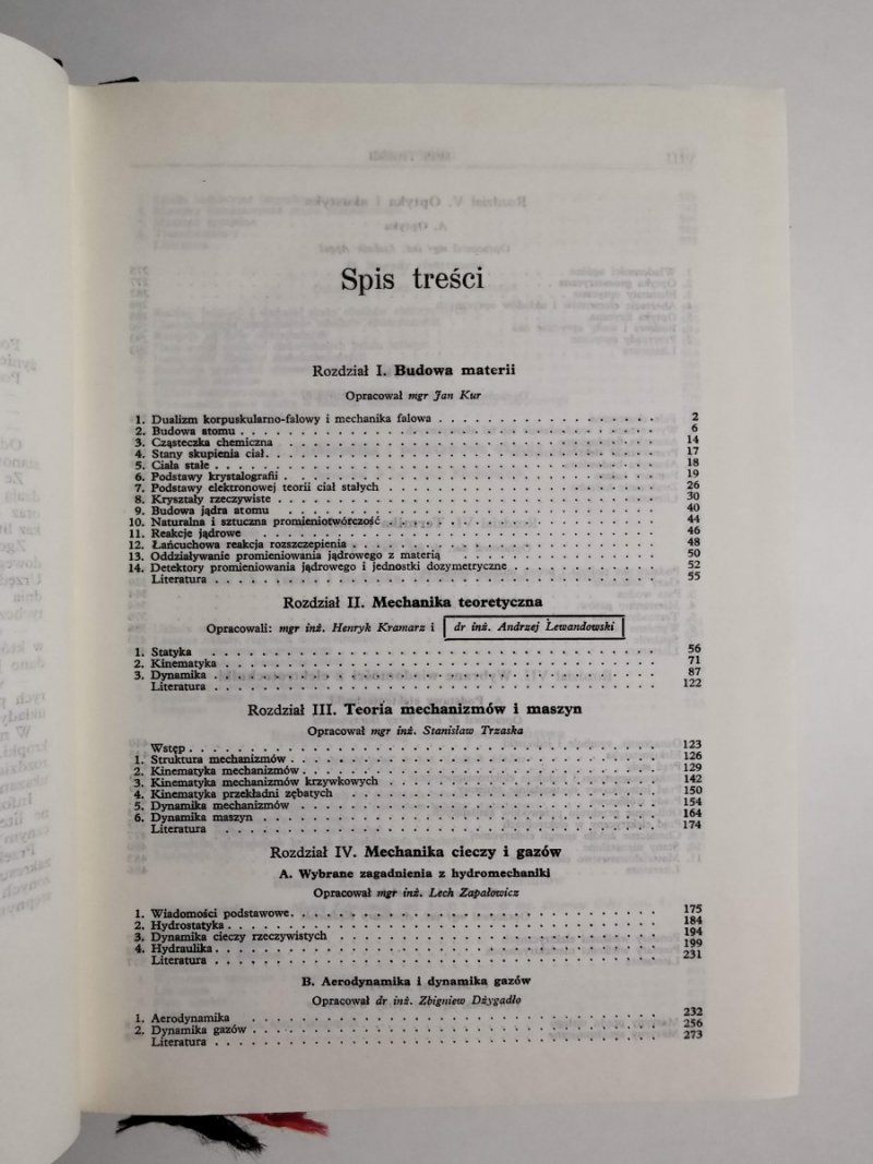 PORADNIK INŻYNIERA MECHNIKA TOM 1 ZAGADNIENIA OGÓLNOTECHNICZNE 1968