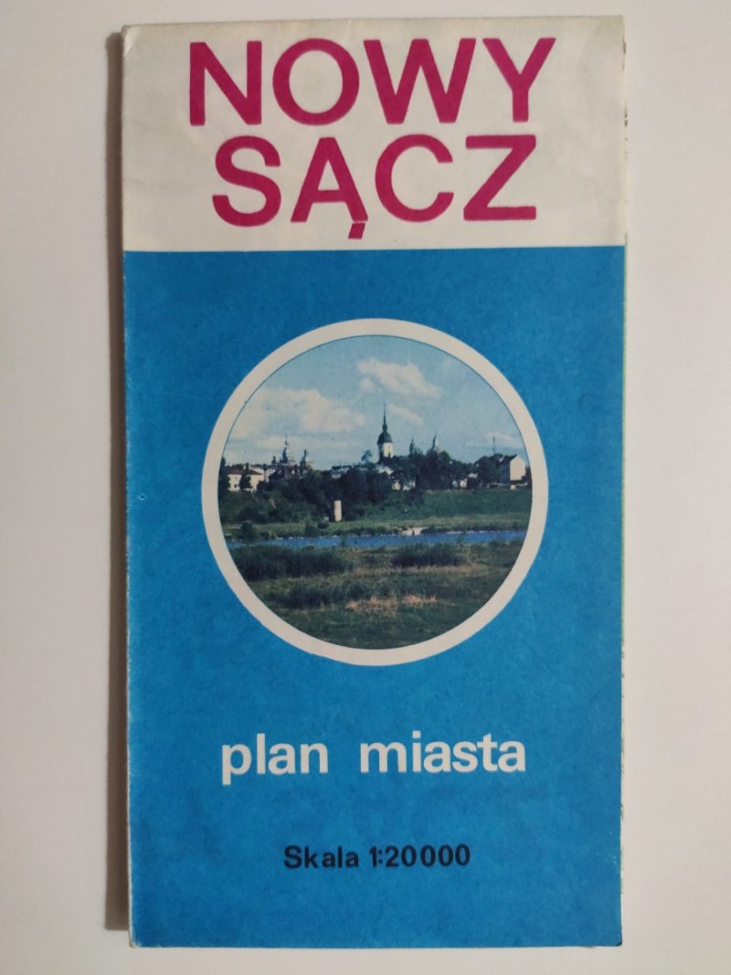 NOWY SĄCZ PLAN MIASTA 1986