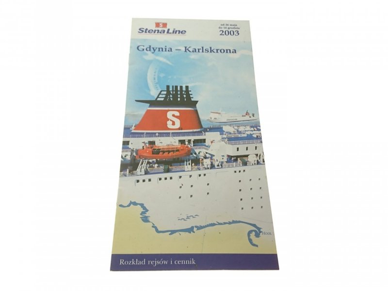 STENALINE 2003 GDYNIA-KARLSKRONA. ROZKŁAD REJSÓW