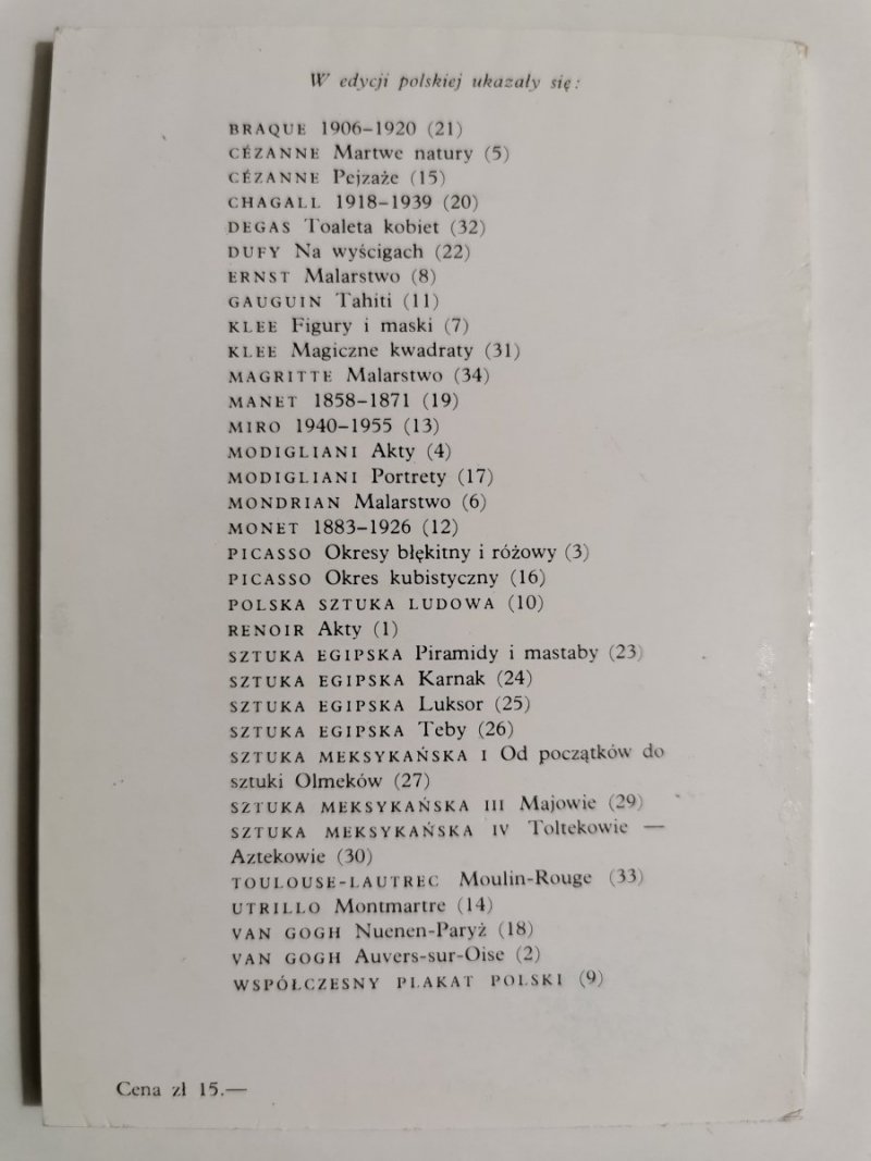 MAŁA ENCYKLOPEDIA SZTUKI NR 28 SZTUKA MEKSYKAŃSKA II TEOTIHUACAN 1976
