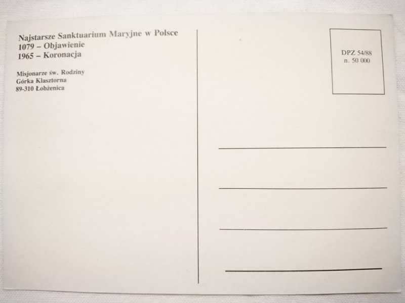 GÓRKA KLASZTORNA. NAJSTARSZE SANKTUARIUM MARYJNE W POLSCE. KLASZTORNA ŁOBŻENICA
