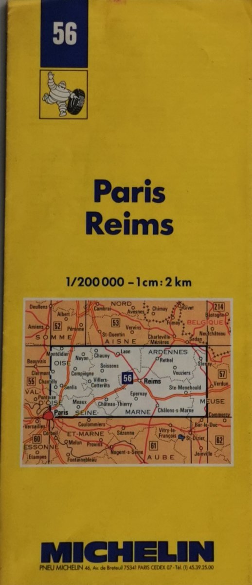 PARIS REIMS 1/200 000