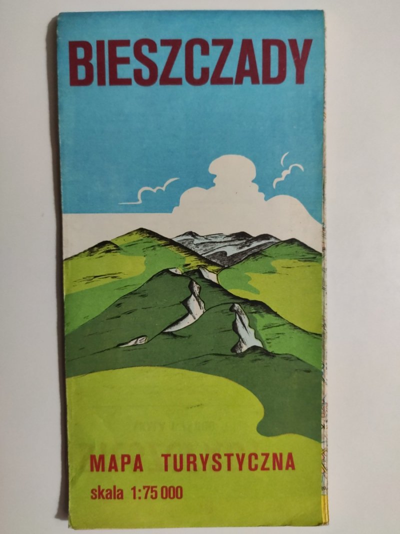 BIESZCZADY MAPA TURYSTYCZNA 1:75 000
