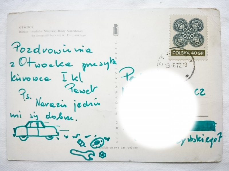 OTWOCK. RATUSZ - SIEDZIBA MIEJSKIEJ RADY NARODOWEJ WG. FOT. K. KACZYŃSKIEGO