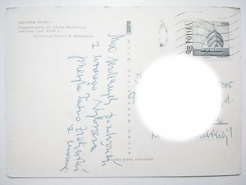 GDAŃSK-OLIWA. FRAGMENT PARKU FOT. KAMIŃSKI