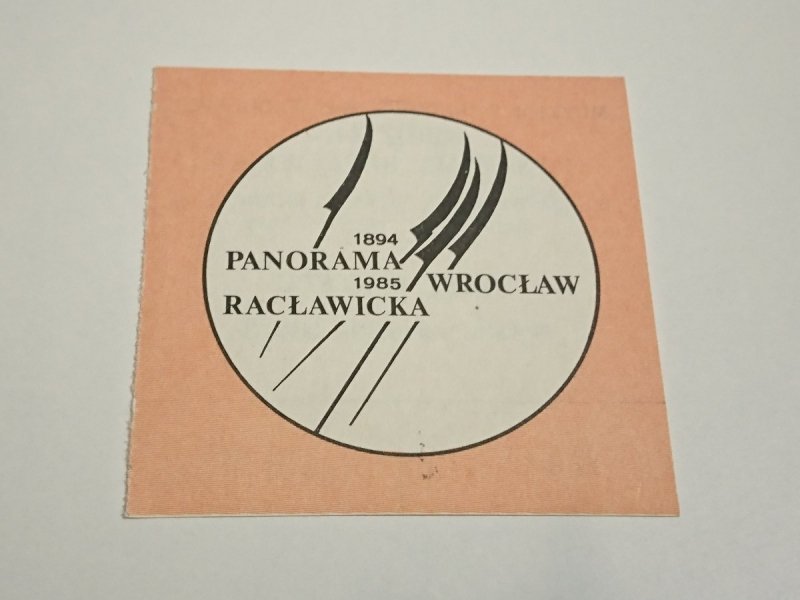 ODDZIAŁ PANORAMA RACŁAWICKA. BILET WSTĘPU 046051