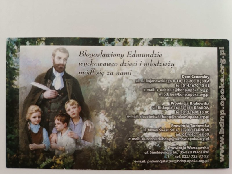 KALENDARZ 2009 BŁOGOSŁAWIONY EDMUNDZIE WYCHOWAWCO DZIECI