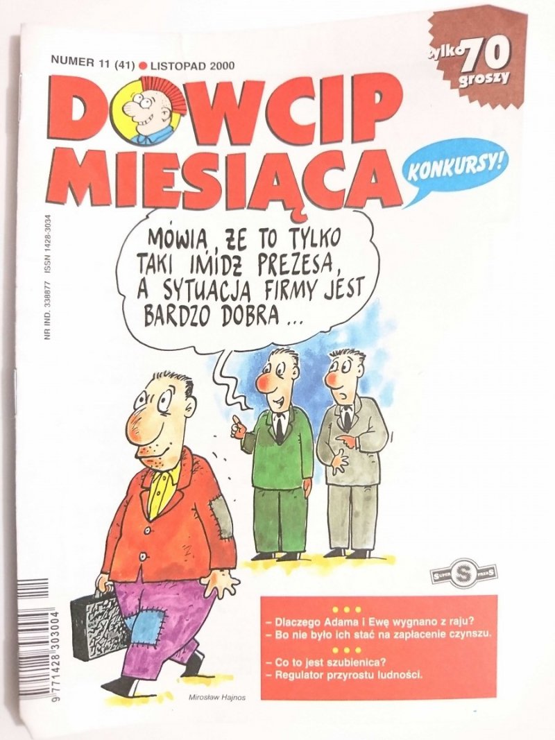 DOWCIP MIESIĄCA Nr. 11 (41) LISTOPAD 2000