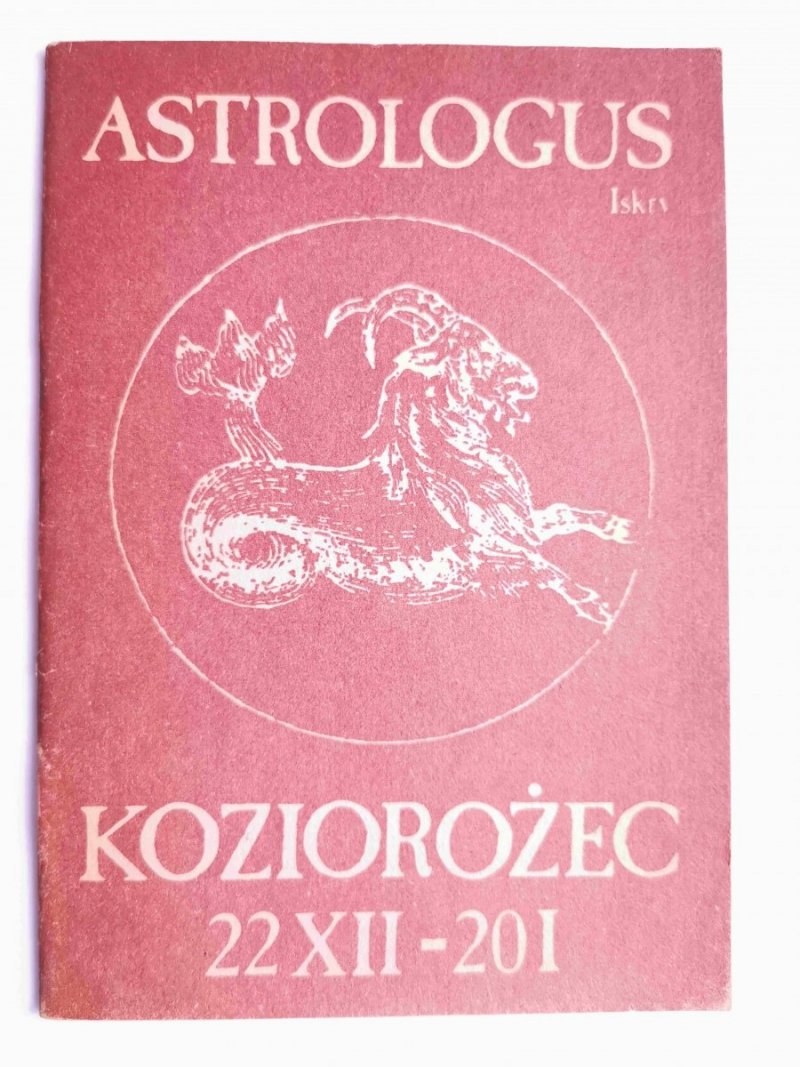 ASTROLOGUS. KOZIOROŻEC 22 XII – 20 I 