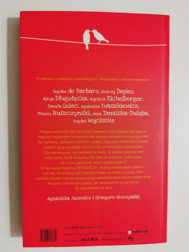 KOCHAJ WYSTARCZAJĄCO DOBRZE - Agnieszka Jucewicz 2015