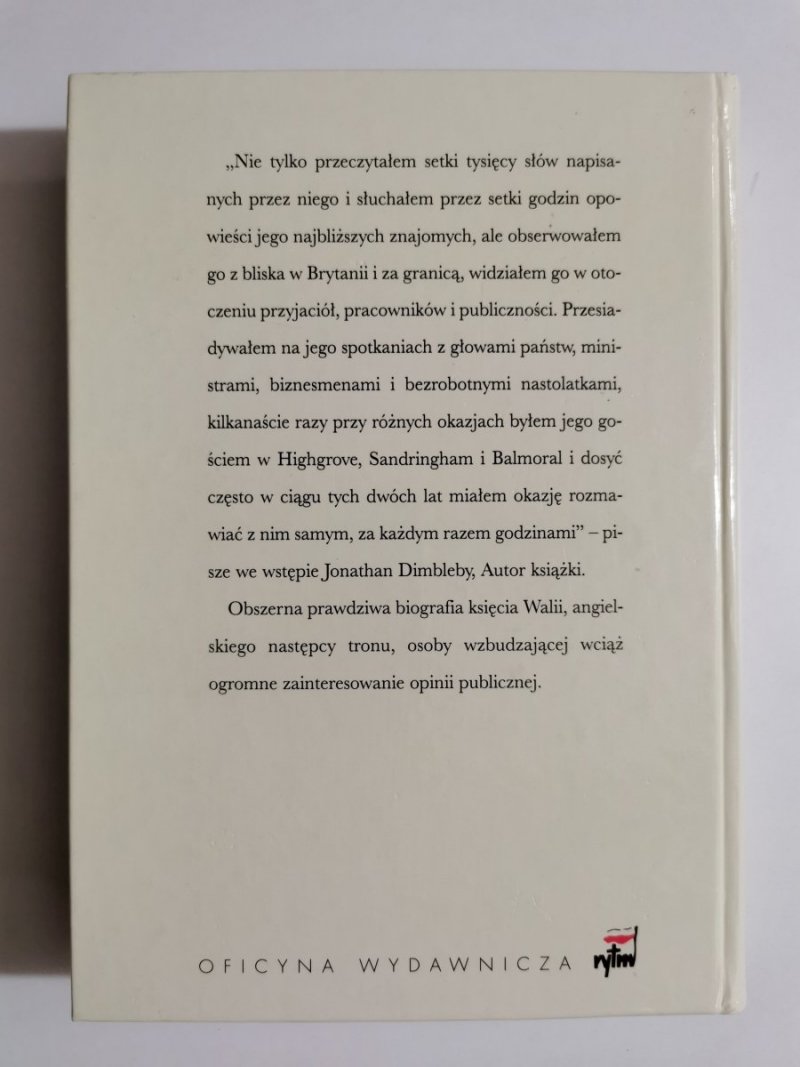 KAROL KSIĄŻĘ WALII. BIOGRAFIA - Jonathan Dimbleby 
