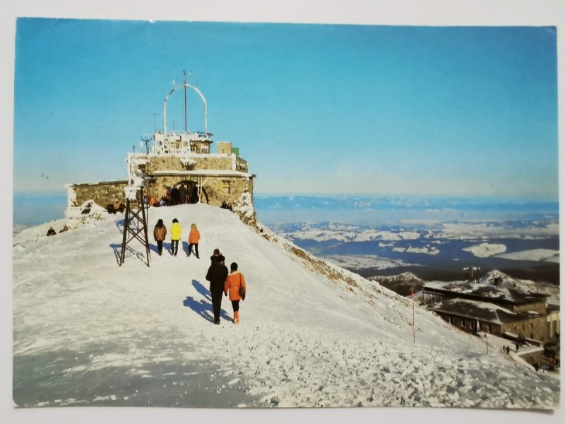 TATRY ZACHODNIE. OBSERWATORIUM METEOROLOGICZNE I STACJA KOLEJKI LINOWEJ NA KASPROWYM WIERCHU FOT. RACZKOWSKI