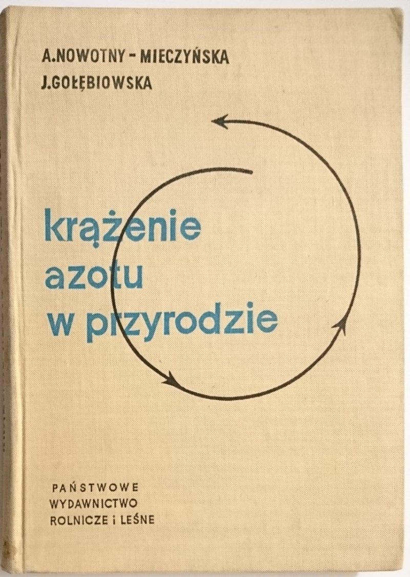 KRĄŻENIE AZOTU W PRZYRODZIE - prof. dr A. Nowotny-Mieczyńska 1960