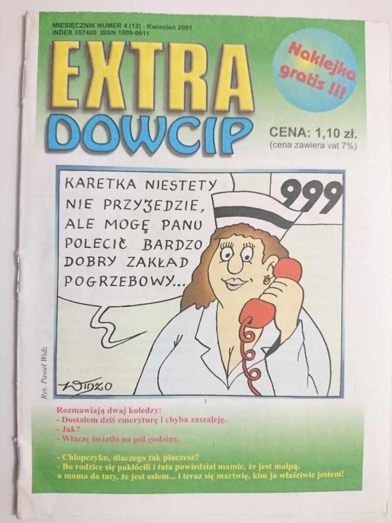 EXTRA DOWCIP Nr. 4 (12) – KWIECIEŃ 2001