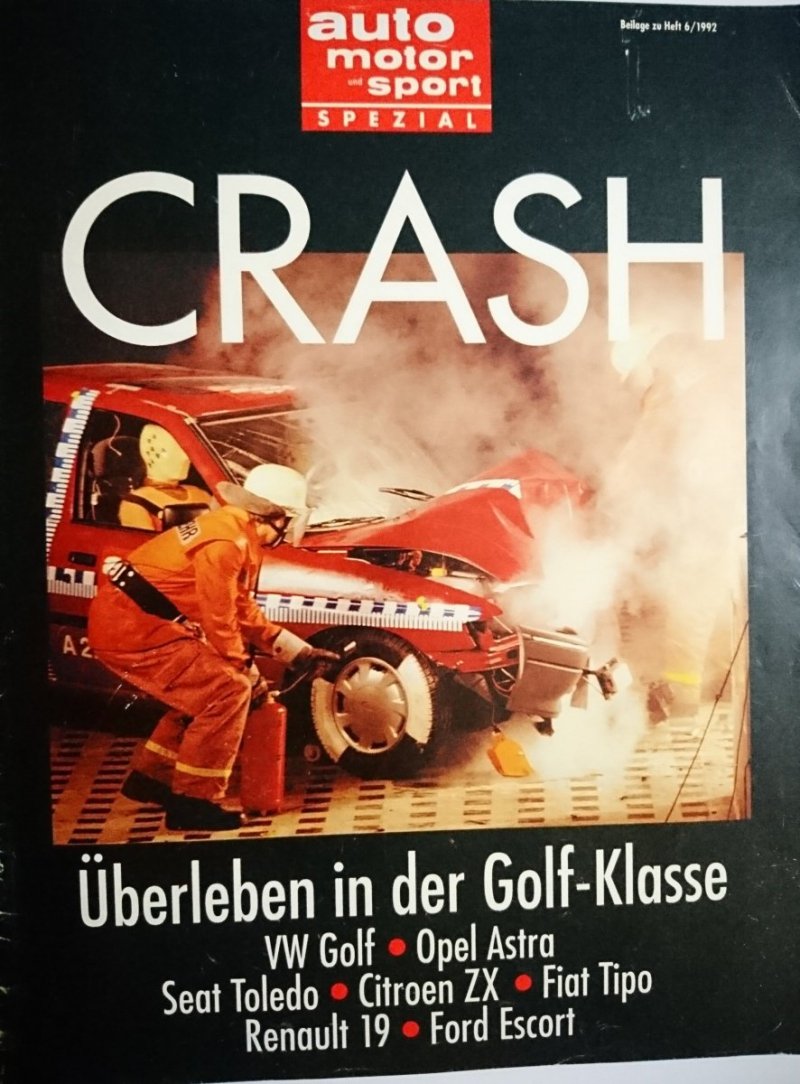 AUTO MOTOR UND SPORT SPEZIAL. CRASH 1992
