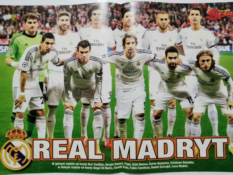 BRAVO SPORT PLAKAT. MANCHESTER CITY MISTRZ ANGLII 2013/2014 / REAL MADRYT