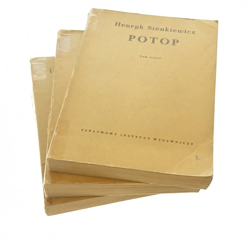 POTOP TOMY OD 1 DO 3 - Henryk Sienkiewicz 1953