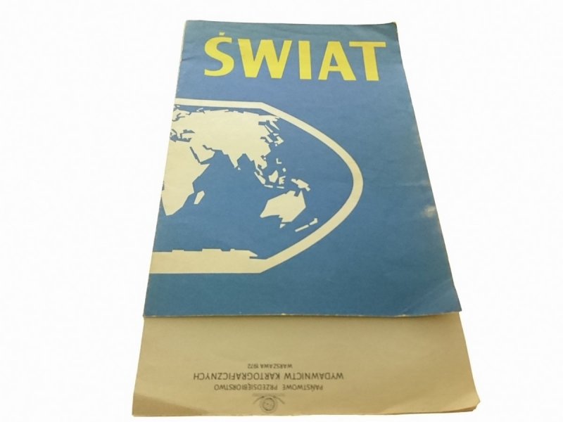 MAPA ŚWIATA. POLSKA W ŚWIECIE 1972