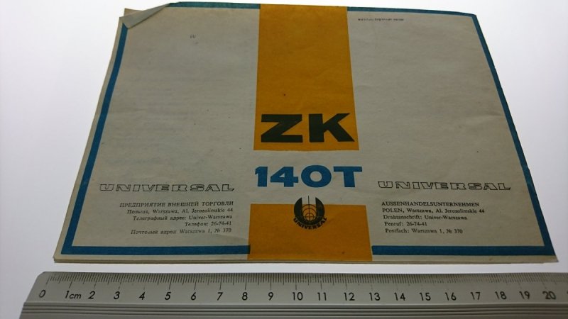 UNITRA ZRK ZK140T INSTRUKCJA OBSŁUGI