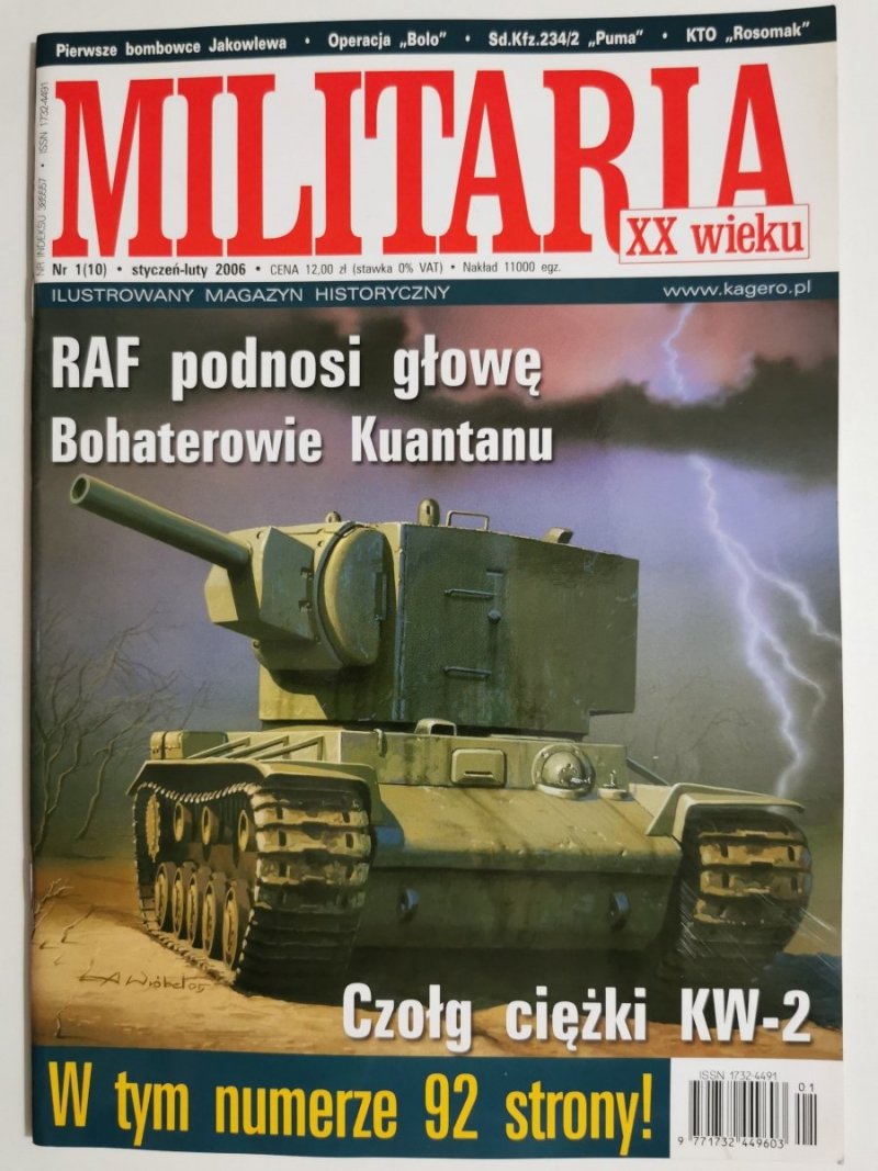 MILITARIA XX WIEKU NR 1 (10) STYCZEŃ-LUTY 2006