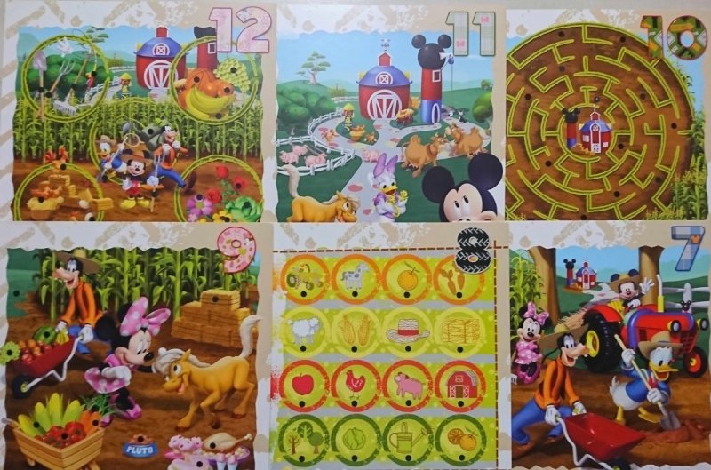 ZESTAW 12 KART DISNEY. MYSZKA MIKI I PRZYJACIELE 