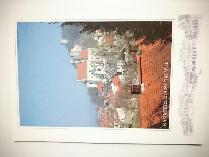 KAZIMIERZ DOLNY. WIDOK NA MIASTO. W TLE FARA, ZAMEK I BASZTA FOT. AAB