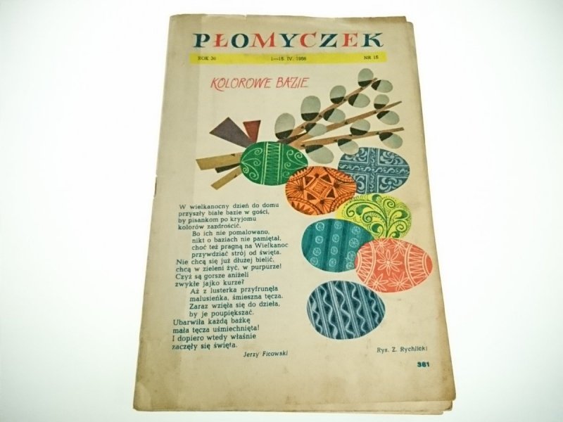 PŁOMYCZEK NR 15 ROK 36 1-15. IV. 1958