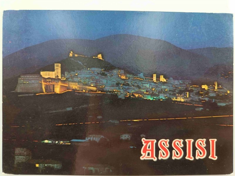 ASSISI PANORAMA GENERALE NOTTURNO
