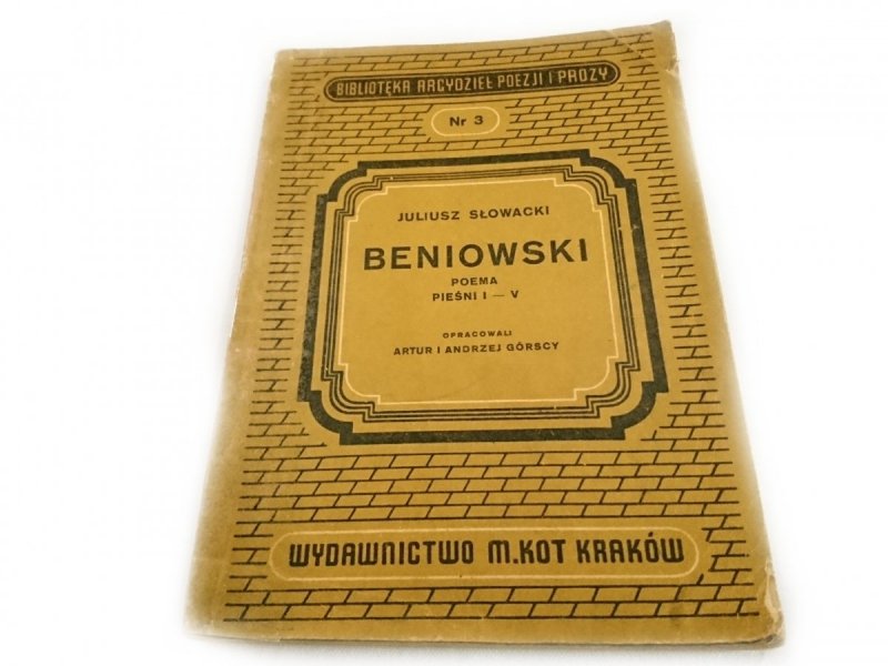 BENIOWSKI - Juliusz Słowacki 1947