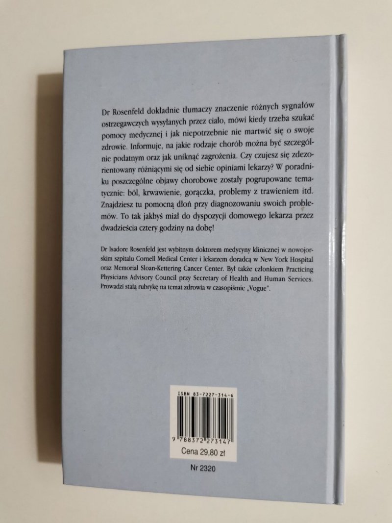 OBJAWY. CZY JESTEŚ CHORY - Isadore Rosenfeld 1999