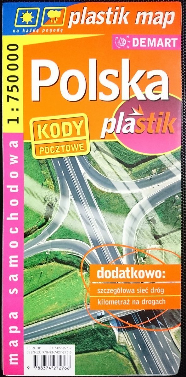 POLSKA PLASTIK. MAPA SAMOCHODOWA 1: 750 000