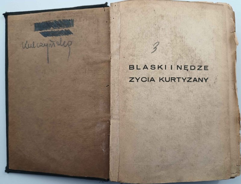 BLASKI I NĘDZE ŻYCIA KURTYZANY – 1927R - Balzac