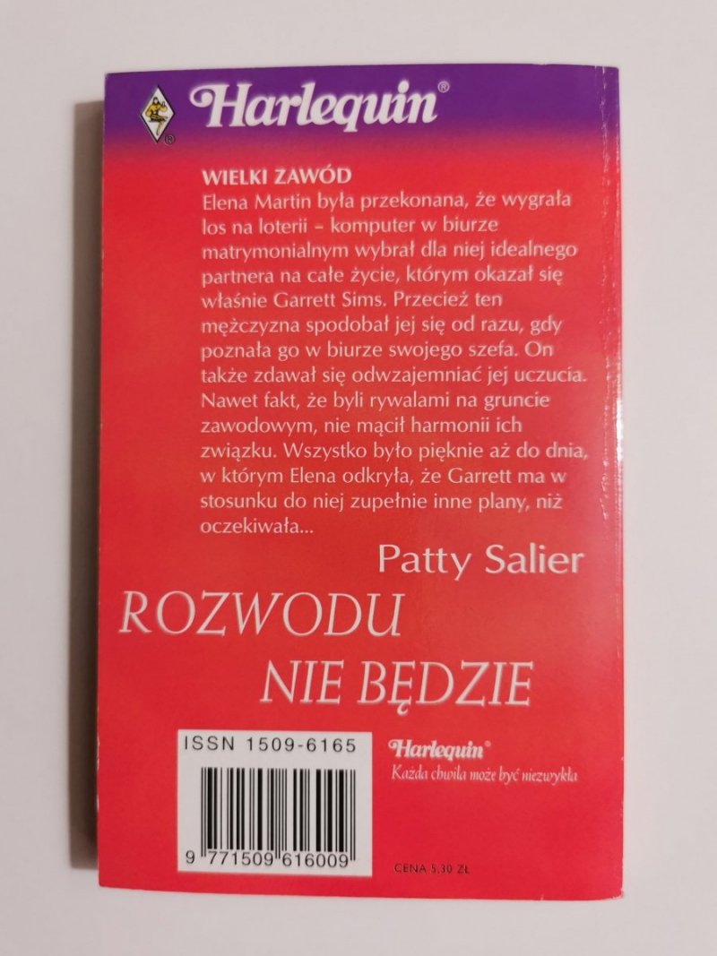 ROZWODU NIE BĘDZIE - Patty Salier 2000